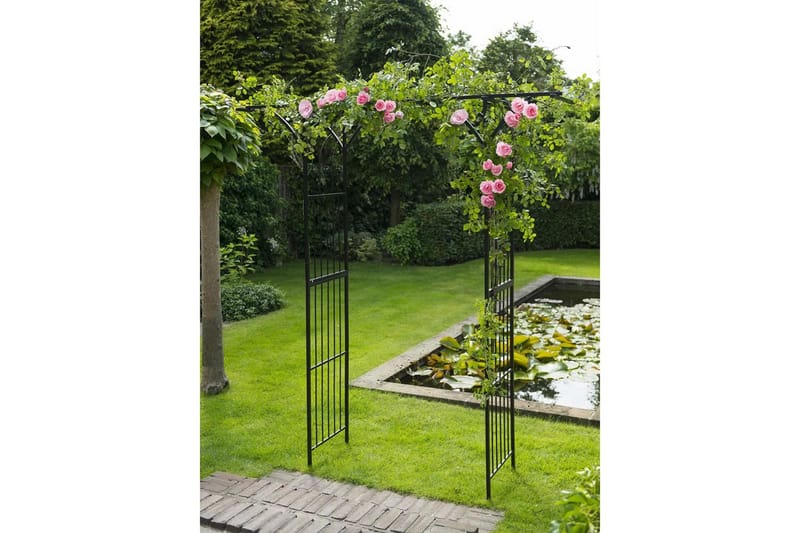 Nature Hagebue metall 114x66x232 cm svart - Hage - Utemiljø - Hagedekorasjon - Hagefigurer & hagepynt