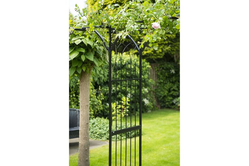 Nature Hagebue metall 114x66x232 cm svart - Hage - Utemiljø - Hagedekorasjon - Hagefigurer & hagepynt
