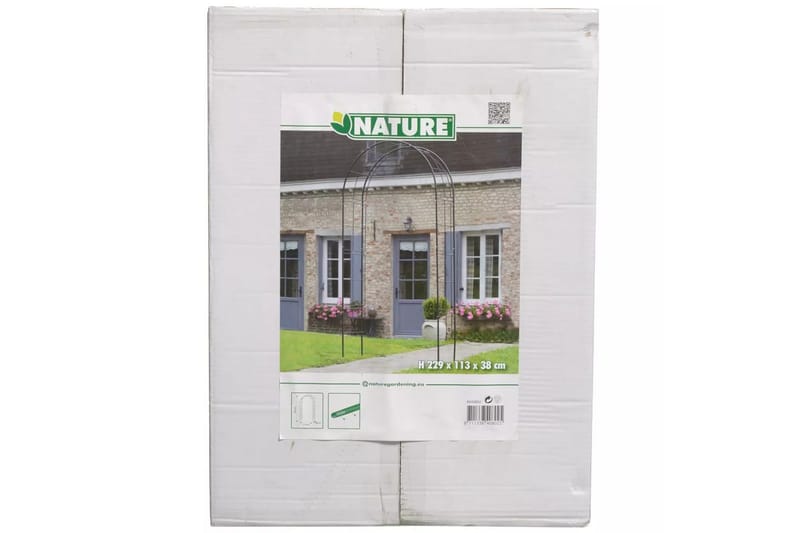 Nature Hagebue metall 229x38x113 cm svart - Hage - Utemiljø - Hagedekorasjon - Hagefigurer & hagepynt