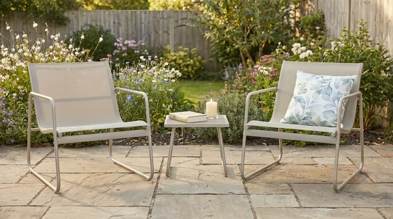 Pelanda caféssett utendørs - Beige - Hage - Utemiljø - Veranda & terrasse - Verandamøbler