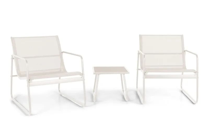 Pelanda caféssett utendørs, Beige