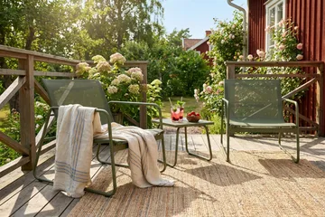 Pelanda caféssett utendørs - Grønn - Hagemøbler - Loungemøbler - Sofagruppe utendørs