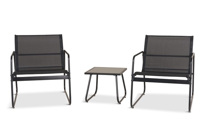 Pelanda caféssett utendørs - Svart - Hage - Utemiljø - Veranda & terrasse - Verandamøbler