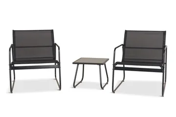 Pelanda caféssett utendørs - Svart - Hage - Utemiljø - Veranda & terrasse - Verandamøbler