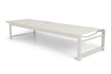 Sanna Solseng med Justerbar Ryggstøtte - Beige - Hagemøbler - Stoler & Lenestoler - Solseng & solvogner