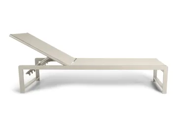 Sanna Solseng med Justerbar Ryggstøtte - Beige - Hagemøbler - Stoler & Lenestoler - Solseng & solvogner