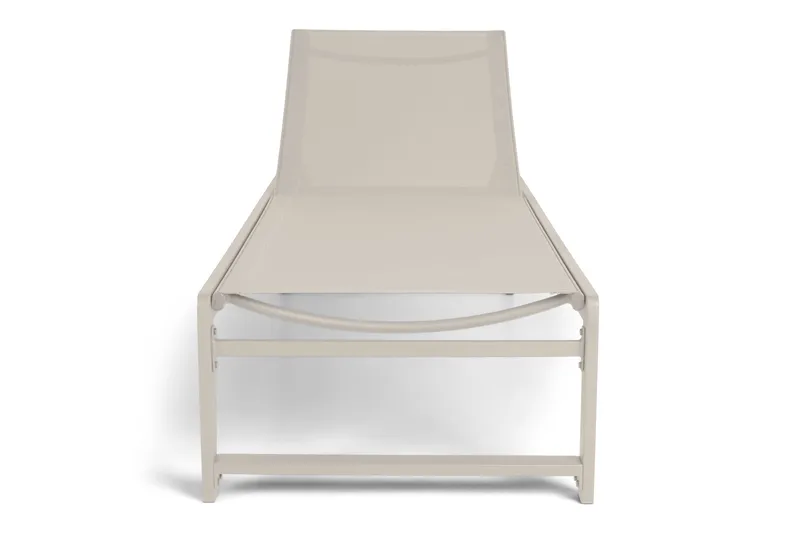 Sanna Solseng med Justerbar Ryggstøtte - Beige - Hagemøbler - Stoler & Lenestoler - Solseng & solvogner