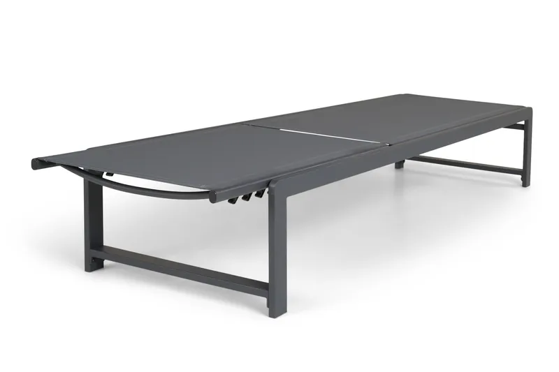 Sanna Solseng med Justerbar Ryggstøtte - Svart - Hagemøbler - Stoler & Lenestoler - Solseng & solvogner