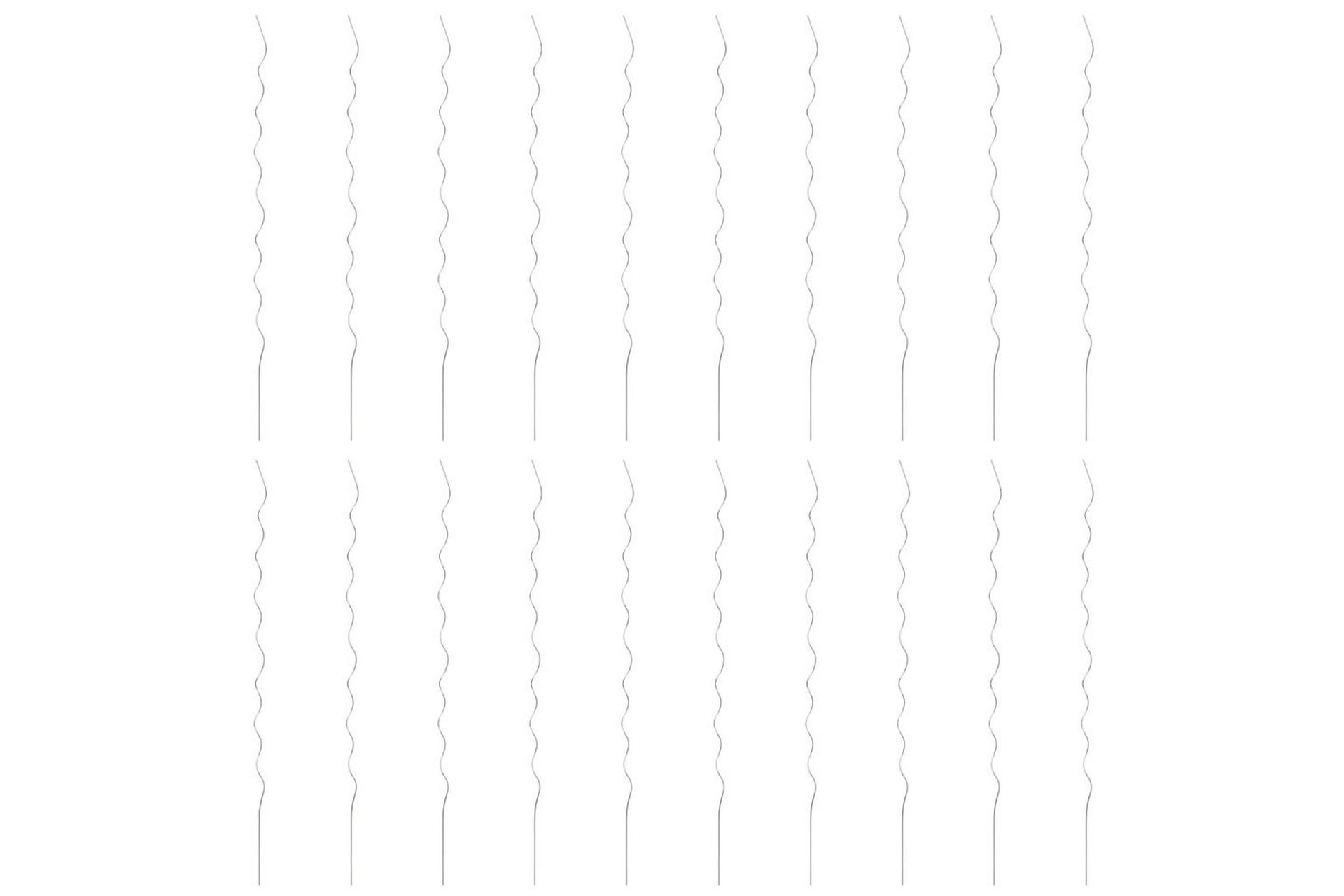 Spiralplantestøtter 20 stk 170 cm galvanisert stål - Hage - Utemiljø - Hagedekorasjon - Hagefigurer & hagepynt
