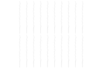 Spiralplantestøtter 20 stk 170 cm galvanisert stål - Hage - Utemiljø - Hagedekorasjon - Hagefigurer & hagepynt