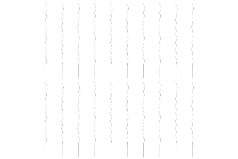 Spiralplantestøtter 20 stk 170 cm galvanisert stål - Hage - Utemiljø - Hagedekorasjon - Hagefigurer & hagepynt