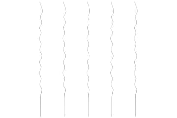 Spiralplantestøtter 5 stk 170 cm galvanisert stål - Hage - Utemiljø - Hagedekorasjon - Hagefigurer & hagepynt