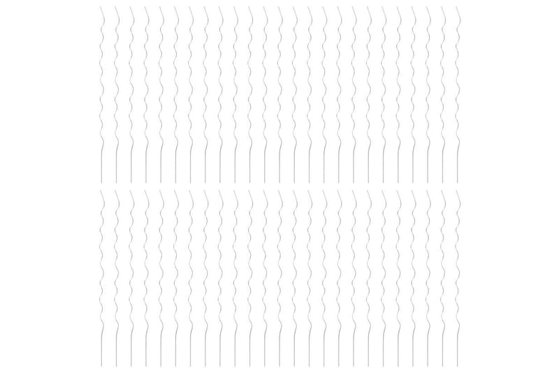 Spiralplantestøtter 50 stk 170 cm galvanisert stål - Hage - Utemiljø - Hagedekorasjon - Hagefigurer & hagepynt