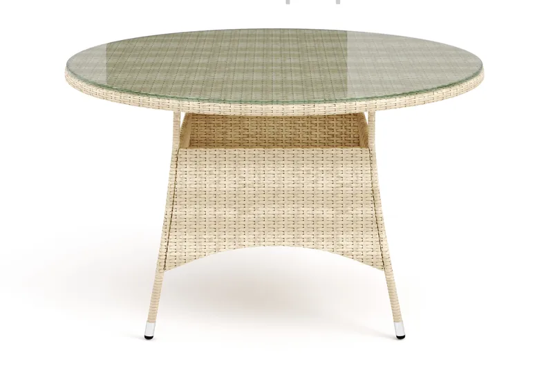 Thor bord utendørs rundt 140 cm - Beige - Hagemøbler - Hagebord - Spisebord ute