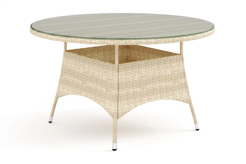 Thor bord utendørs rundt 140 cm - Beige - Hagemøbler - Hagebord - Spisebord ute