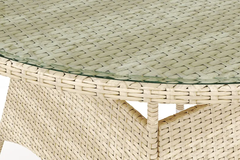 Thor bord utendørs rundt 140 cm - Beige - Hagemøbler - Hagebord - Spisebord ute