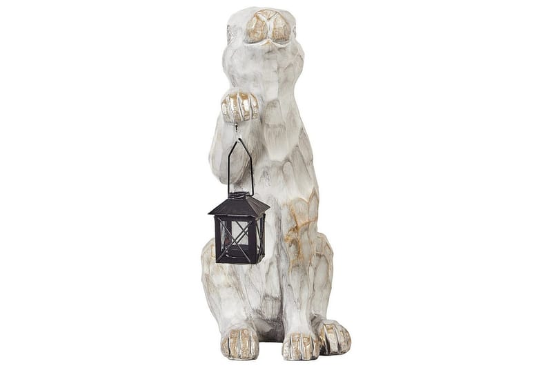 Trädgårdsfigur Beliani Gerland White - Hage - Utemiljø - Hagedekorasjon - Hagefigurer & hagepynt