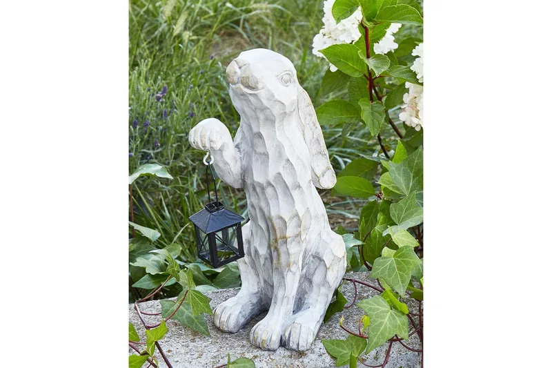 Trädgårdsfigur Beliani Gerland White - Hage - Utemiljø - Hagedekorasjon - Hagefigurer & hagepynt