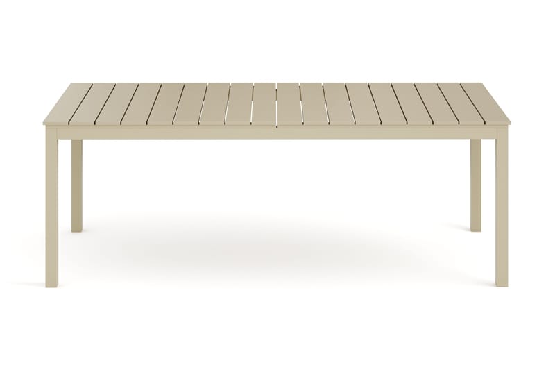 Tunis spisebord utendørs 205/305x90 cm rektangulært uttrekkbart - Beige/Beige - Hagemøbler - Hagebord - Spisebord ute