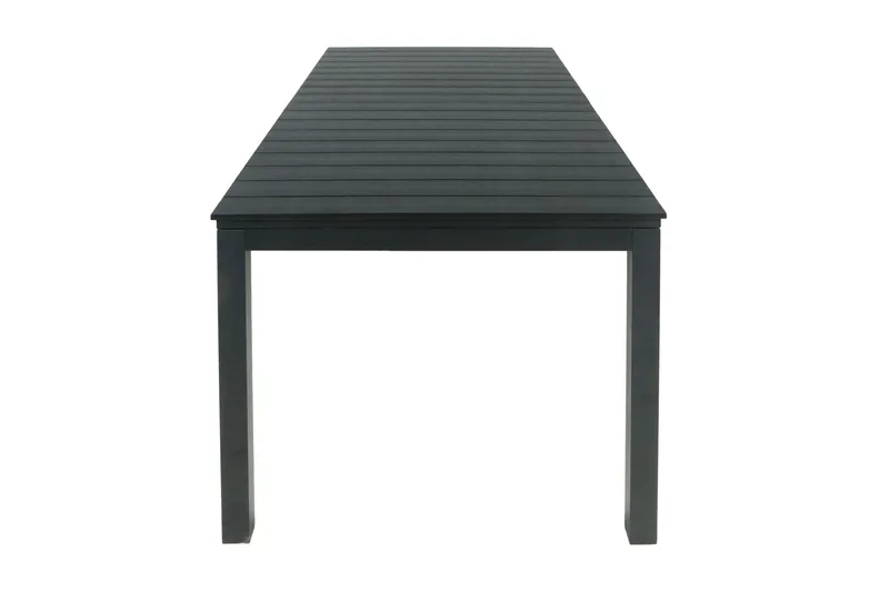 Tunis spisebord utendørs 205/305x90 rektangulært uttrekkbart - Svart/Svart - Hagemøbler - Hagebord - Spisebord ute