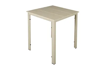 Tunis utekafébord 70x70 cm - Beige/Beige - Hagemøbler - Balkong - Balkongmøbler - Balkongbord
