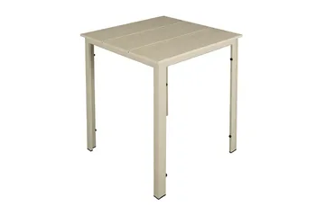 Tunis utekafébord 70x70 cm - Beige/Beige - Hagemøbler - Balkong - Balkongmøbler - Balkongbord
