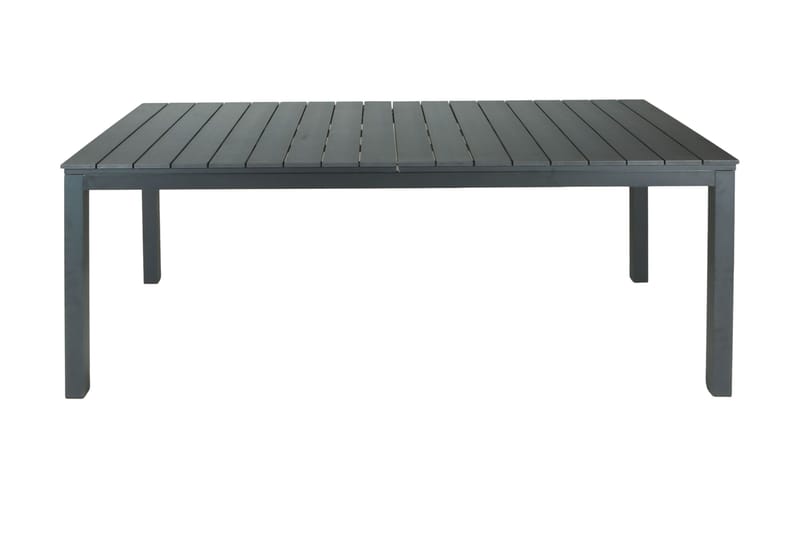 Tunis Uttrekkbart Spisebord Utendørs 205/305x90 cm Rektangulært, Svart