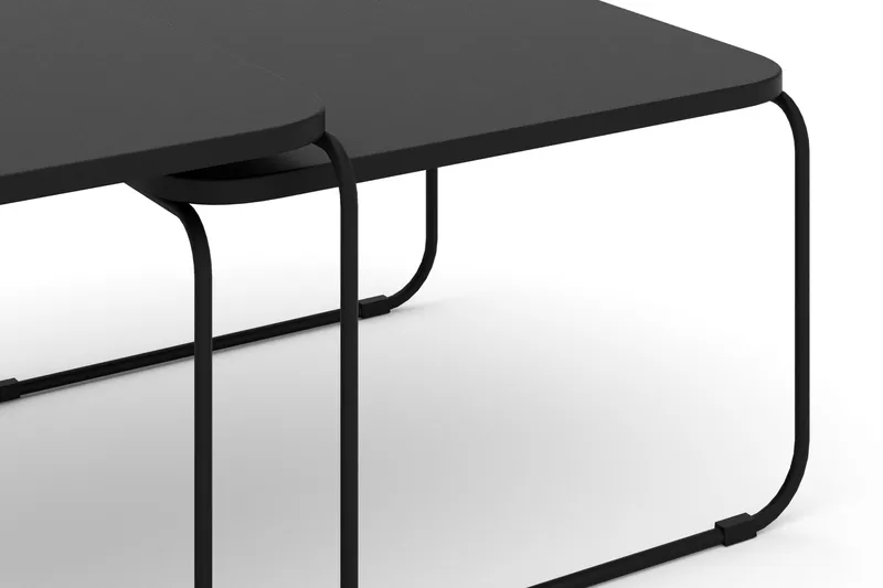 Usteryd Sett med Bord Utendørs - Svart - Hagemøbler - Balkong - Balkongmøbler - Balkongbord