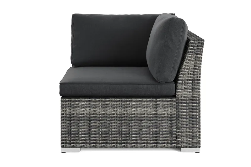 Wisconsin hjørnemodul utendørs - Grå - Hagemøbler - Loungemøbler - Moduler - Hjørnemodul hagesofa