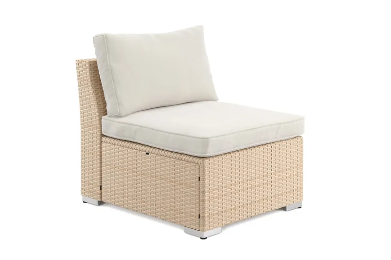 Wisconsin midtmodul utendørs - Beige - Hagemøbler - Loungemøbler - Moduler - Midtmodul hagesofa