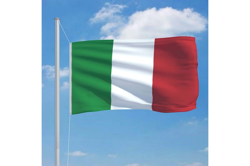 Italiensk flagg 90x150 cm - Flerfarget - Flaggstang & flagg
