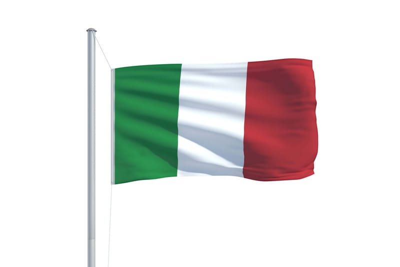 Italiensk flagg 90x150 cm - Flerfarget - Flaggstang & flagg