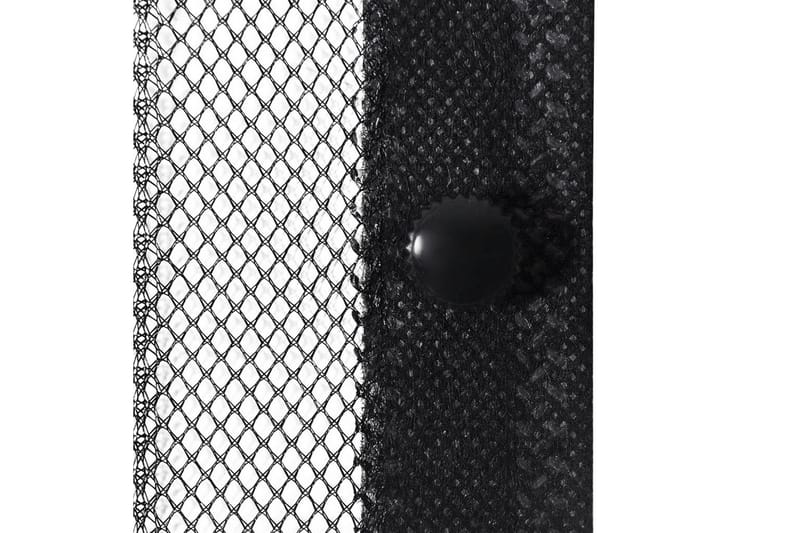 Insekt dørforheng 210 x 100 cm 2 stk magnet svart - Svart - Friluftsutstyr - Myggnett - Myggbeskyttelse