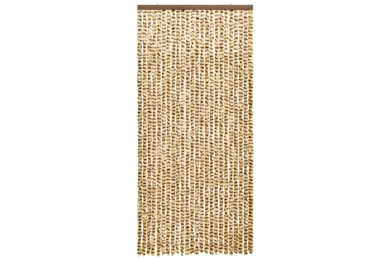 Insektgardin beige og brun 100x220 cm chenille - Beige - Hage - Utemiljø - Hagedekorasjon - Myggnett