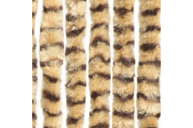 Insektgardin beige og brun 100x220 cm chenille - Beige - Hage - Utemiljø - Hagedekorasjon - Myggnett