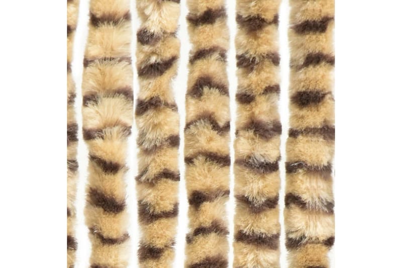 Insektgardin beige og brun 100x220 cm chenille - Beige - Friluftsutstyr - Myggnett - Myggbeskyttelse