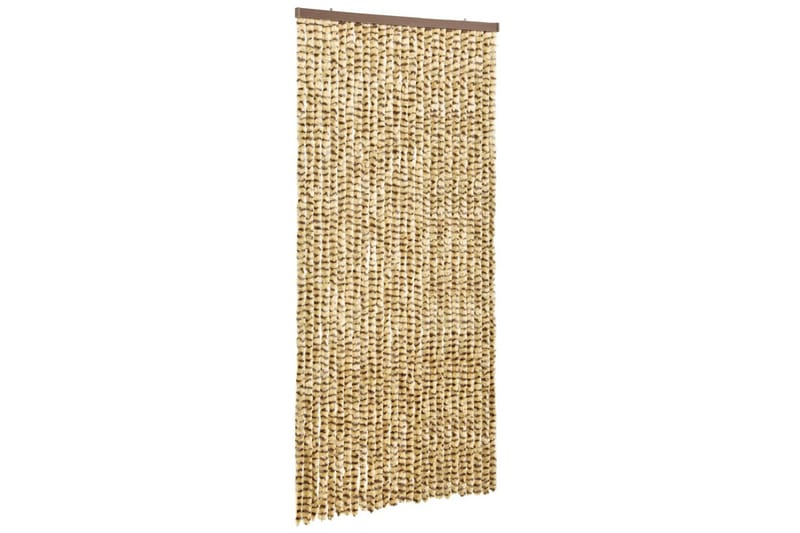 Insektgardin beige og brun 100x220 cm chenille - Beige - Hage - Utemiljø - Hagedekorasjon - Myggnett