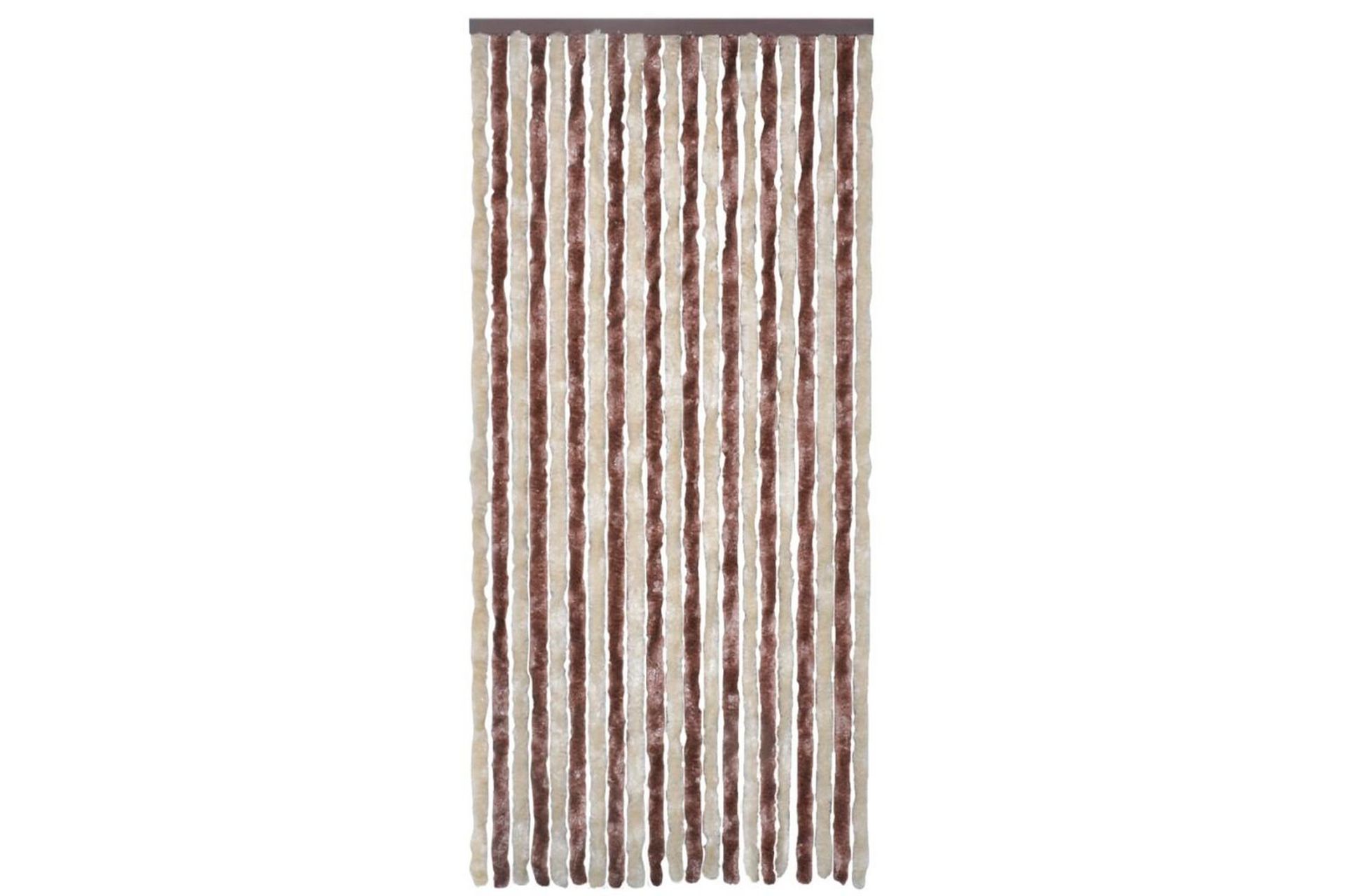 Insektgardin beige og lysebrun 100x220 cm chenille - Brun/Beige - Hage - Utemiljø - Hagedekorasjon - Myggnett
