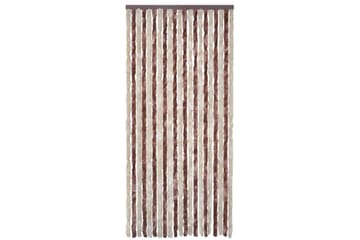 Insektgardin beige og lysebrun 100x220 cm chenille - Brun/Beige - Hage - Utemiljø - Hagedekorasjon - Myggnett
