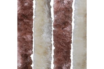 Insektgardin beige og lysebrun 100x220 cm chenille - Brun/Beige - Hage - Utemiljø - Hagedekorasjon - Myggnett