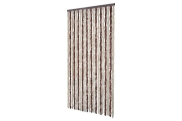 Insektgardin beige og lysebrun 100x220 cm chenille - Brun/Beige - Hage - Utemiljø - Hagedekorasjon - Myggnett