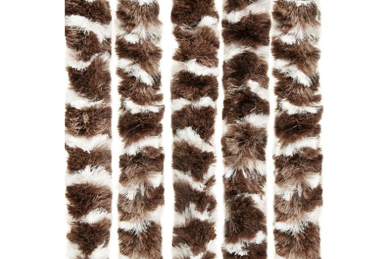 Insektgardin brun og hvit 100x220 cm chenille - Brun - Hage - Utemiljø - Hagedekorasjon - Myggnett