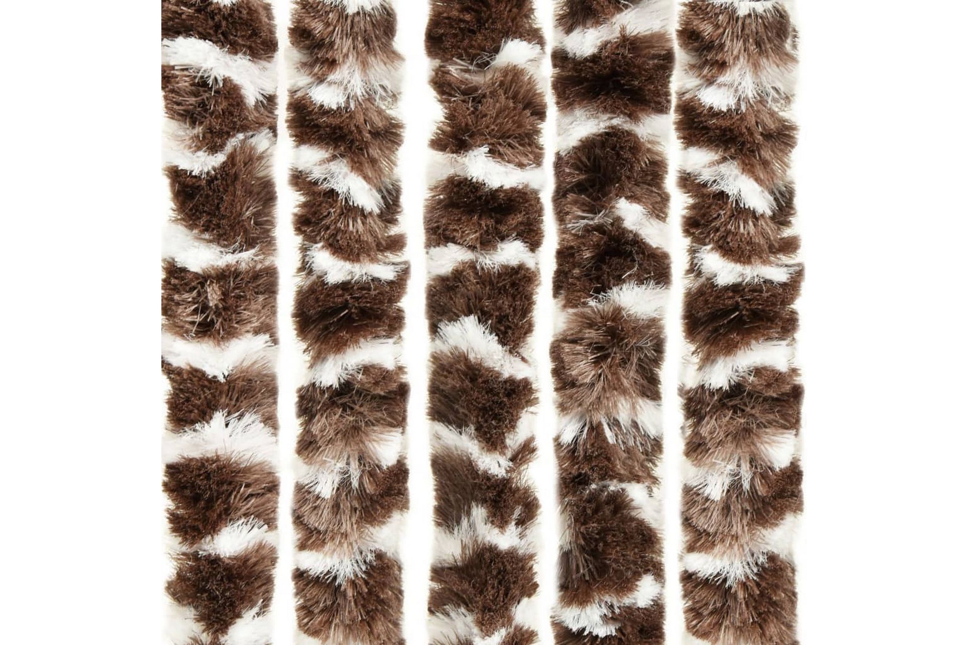 Insektgardin brun og hvit 90x220 cm chenille - Brun - Hage - Utemiljø - Hagedekorasjon - Myggnett