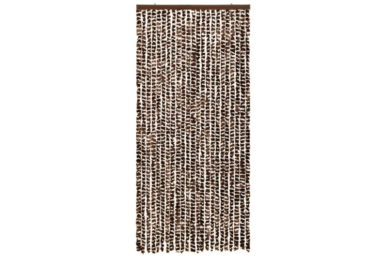 Insektgardin brun og hvit 90x220 cm chenille - Brun - Hage - Utemiljø - Hagedekorasjon - Myggnett