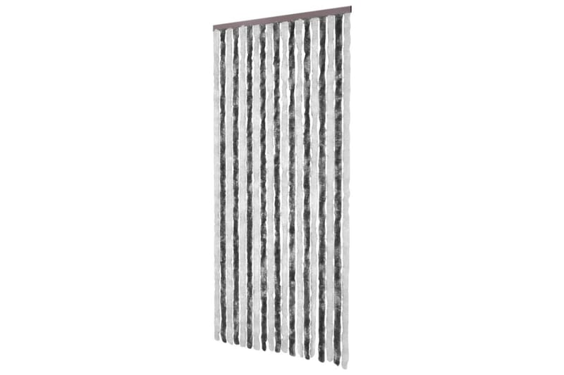 Insektgardin grå og hvit 56x200 cm chenille - Grå - Hage - Utemiljø - Hagedekorasjon - Myggnett