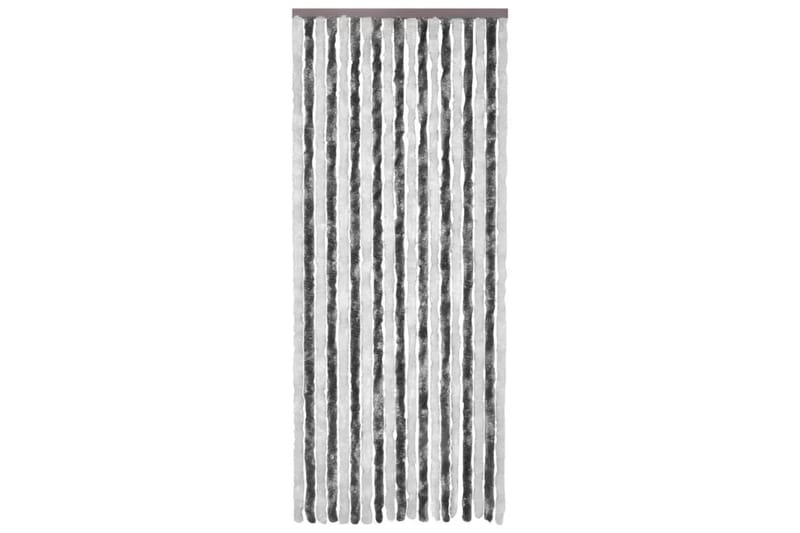 Insektgardin grå og hvit 90x200 cm chenille - Grå - Hage - Utemiljø - Hagedekorasjon - Myggnett