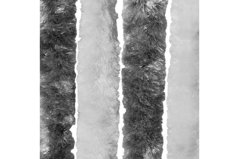 Insektgardin grå og hvit 90x220 cm chenille - Gråhvit - Hage - Utemiljø - Hagedekorasjon - Myggnett
