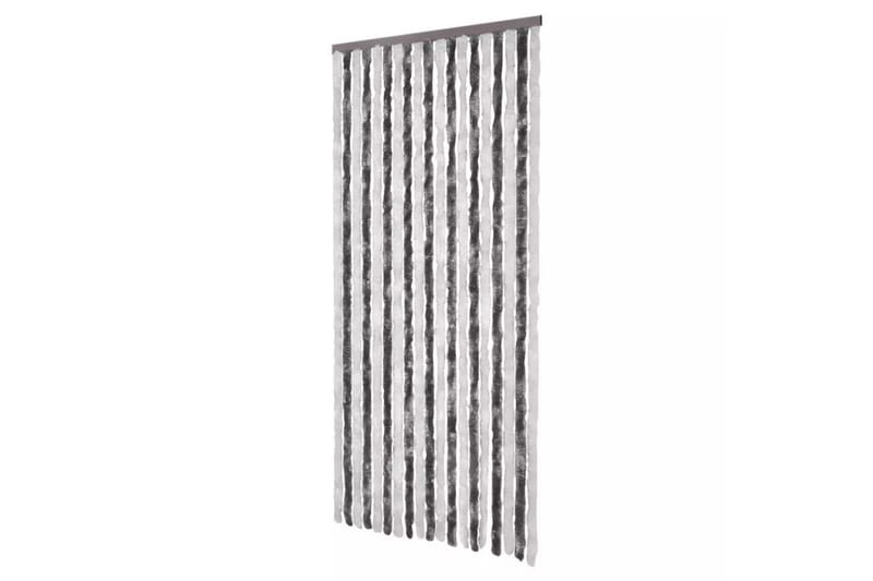 Insektgardin grå og hvit 90x220 cm chenille - Gråhvit - Hage - Utemiljø - Hagedekorasjon - Myggnett