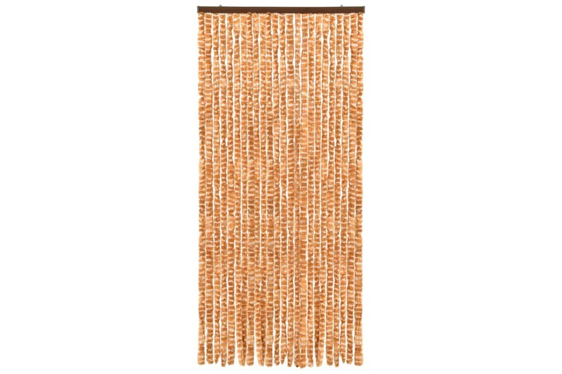 Insektgardin oker og hvit 90x220 cm chenille - Gul - Hage - Utemiljø - Hagedekorasjon - Myggnett