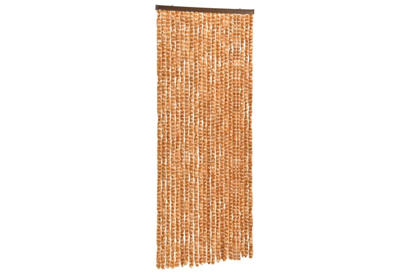 Insektgardin oker og hvit 90x220 cm chenille - Gul - Hage - Utemiljø - Hagedekorasjon - Myggnett